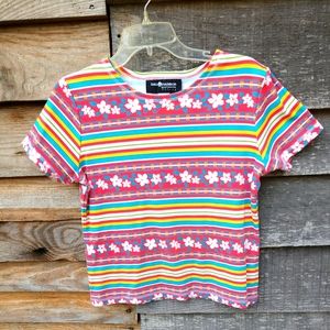 🩸Sale $3🩸Sag Harbor Top Petite Sport In Action Multi Colors Petite Medium